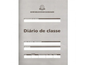  Diario De Classe Bimestral Estado Sao Paulo 8 folhas Unica Grafica