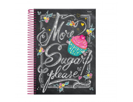 Caderno C/D 10 Materias Cupcake Foroni