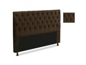 CABECEIRA JS QUEEN CRISTAL 1,60 CHOCOLATE