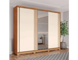 GUARDA ROUPA HEEN FAZANO 3 PORTAS DE CORRER NATURE/OFF