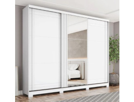 GUARDA ROUPA HEEN FAZANO 3 PORTAS DE CORRER BRANCO