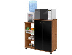ARMARIO MULTIUSO ZANZINI PRATICO NATURAL/PRETO