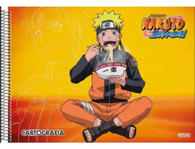 CADERNO DESENHO E CARTOGRAFIA SÃO DOMINGOS ESPIRAL 60 FOLHAS NARUTO