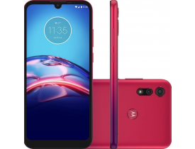 Smartphone Motorola Moto E6s 64GB 4G Wi-Fi Tela 6.1'' Dual Chip 4GB RAM Câmera Dupla + Selfie 5MP - Vermelho Magenta