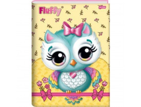 Caderno Capa Dura Brochura Fluffy 96 Folhas Pacote  Jandaia