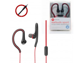 Fone De Ouvido Motorola Earbuds Sport Sh008 E - Preto / Lar