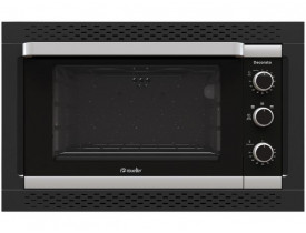 Forno de Embutir Mueller Decorato Preto, 44 litros