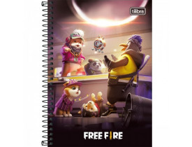 CADERNO TILIBRA 01 MATÉRIA 80 FOLHAS FREE FIRE