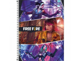 CADERNO TILIBRA FREE FIRE 10 MATÉRIAS 160 FOLHAS