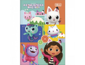 CADERNO TILIBRA BROCHURINHA 1/4 PEQUENO 80 FOLHAS A CASA MAGICA DE GABBY