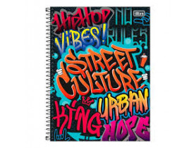 CADERNO TILIBRA 01 MATERIA 80 FOLHAS GRAFFITI