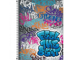 CADERNO TILIBRA 01 MATERIA 80 FOLHAS GRAFFITI