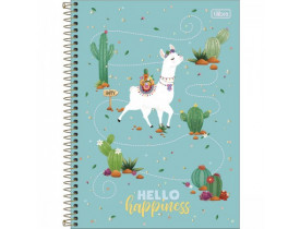 CADERNO CAPA DURA 10 MATÉRIAS HELLO TILIBRIA 10 MATÉRIAS