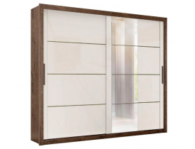 GR ZANZINI IMPERADOR PLUS JACARANDA / OFF WHITE 2 PORTAS 6 GAVETAS