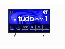 Smart TV 65” LED 4K Samsung 65DU7700 com Processador Crystal 4K, Gaming Hub, AI Energy Mode, Alexa built-in, Bluetooth, USB e HDMI