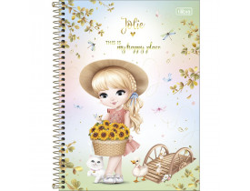 CADERNO TILIBRA 10 MATERIAS JOLIE 160 FOLHAS