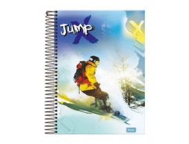 CADERNO FORONI 01 MATERIA 96 FOLHAS JUMP CAPA DURA