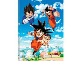CADERNO BROCHURÃO GRANDE SÃO DOMINGOS DRAGON BALL 80 FOLHAS