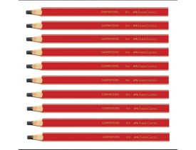 KIT 10 LAPIS LÁPIS CARPINTEIRO PRETO FABER CASTELL
