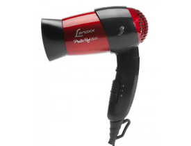 Secador de Cabelo Lenoxx Pratic Red 1500 - para Viagem de Parede Dobrável 1200W 2 Velocidades
