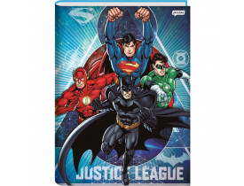 Caderno Jandaia Brochurão Capa Dura 96 Folhas Liga Da Justiça Ref 04
