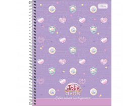 CADERNO TILIBRA 01 MATÉRIA 80 FOLHAS JOLIE CLASSIC
