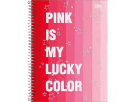 CADERNO TILIBRA 10 MATERIAS 160 FOLHAS LOVE PINK