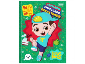 CADERNO BROCHURINHA PEQUENO CAPA DURA 1/4 LUCCAS NETO 48 FOLHAS