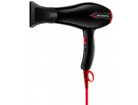 Secador de Cabelos Mondial Turbo Color Red SC-41 com Tourmaline Íon 1900W