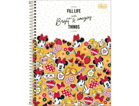 CADERNO TILIBRA 10 MATERIAS MINNIE MOUSE 160 FOLHAS