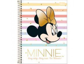 CADERNO TILIBRA 10 MATERIAS MINNIE MOUSE 160 FOLHAS