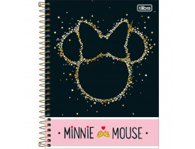 Caderno Colegial 10 Mat. Minnie 160fls Espiral Capa Dura Tilibra