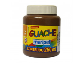 TINTA GUACHE MARIPEL MARROM 250 ML