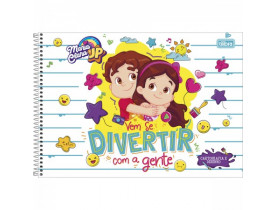 CADERNO DESENHO TILIBRA MARIA CLARA E JP 80 FOLHAS