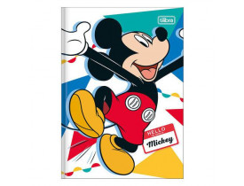 Caderno 1/4 Brochura Mickey Colorido  96 Folhas  Tilibra