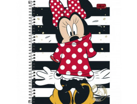 Caderno Tilibria Capa Dura 10 Matérias Minnie