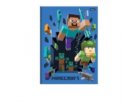 CADERNO BROCHURÃO UNIVERSITÁRIO 96 FOLHAS MINECRAFT - FORONI