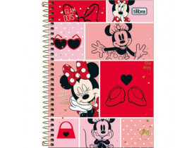 CADERNO TILIBRA 01 MATERIA 96 FOLHAS MINNIE MOUSE