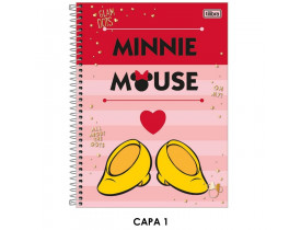 CADERNO TILIBRA 01 MATERIA 96 FOLHAS MINNIE MOUSE