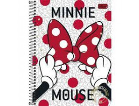CADERNO TILIBRA 01 MATERIA 96 FOLHAS MINNIE MOUSE