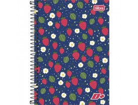 CADERNO 10 MATÉRIAS D+ MORANGO 200 FOLHAS TILIBRA