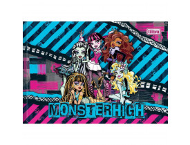 Caderno Desenho 1/4 Capa Dura Monster High 40f Folhas Brochura Tilibra