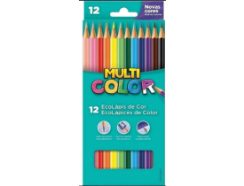 LAPIS DE COR ECOLAPIS COR MULTICOLOR 12 CORES + 2 LAPIS GRAFITE FABBER CASTELL