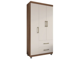 GUARDA ROUPA MOVEIS PARANA FLUENCE 03 PORTAS NATURALE/OFF WHITE
