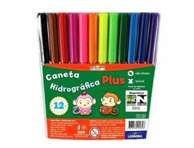 Caneta Hidrográfica Leo&Leo 12 Cores