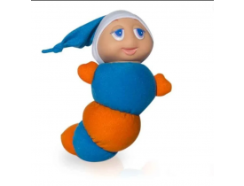 Boneco Soninho Pelúcia Original Luz Som Bebê Brink 24Cm Azul