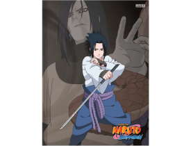 CADERNO BROCHURÃO GRANDE SÃO DOMINGOS NARUTO 80 FOLHAS