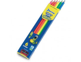 LAPIS DE COR NEON 6 CORES WALEU NORMA