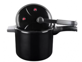 PANELA DE PRESSÃO PATOLUX 4,5 L DONA ADA PRETO LISO