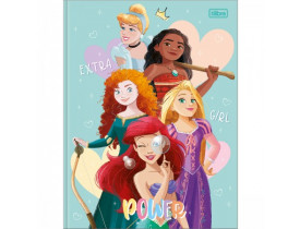 CADERNO TILIBRA BROCHURÃO 40 FOLHAS CALIGRAFIA PRINCESA É HORA DE CELEBRAR